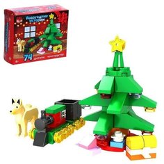 Конструктор Unicon "Новогодние истории", Елка, 74 детали (6900997)