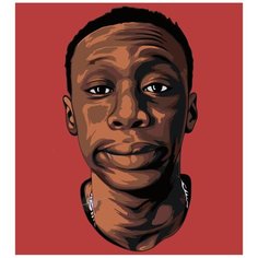 Картина по номерам Хаби Лейм / Khaby Lame / холст на подрамнике