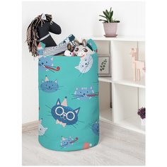 Корзина для игрушек JoyArty "Праздничные коты" 40x60 см