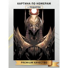 Картина по номерам Египетские боги / Egyptian Gods холст на подрамнике 40*50