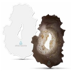 Силиконовый молд - Поднос жеода №6, 35х23см Epoxy Master
