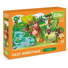 Пазл El`BascoKids "В лесу" 60 элементов 32х23 см , ET01-019 Elbasco