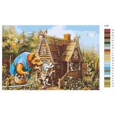 Картина по номерам X-382 "Теремок" 60x90 Brushes Paints