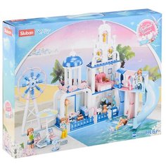 Конструктор пластиковый блочный Розовая мечта (446 дет.) Нет бренда