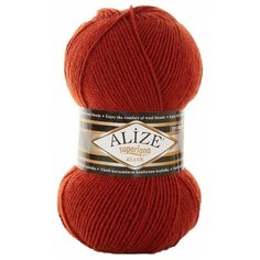 Пряжа Alize Superlana klasik (Суперлана Классик) - 1 шт Цвет: 36 терракот 25% шерсть, 75% акрил 100г 280м
