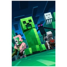 Картина по номерам на холсте Игра Minecraft 5939 40x60