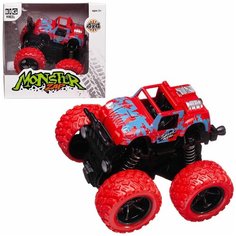 Машинка Junfa Джип, Монстр инерционная, красная, 1 шт