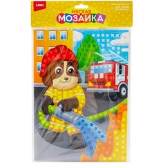 Набор для творчества Мягкая мозаика из ЭВА (большой набор) "Пожарный" Кэ-023 LORI