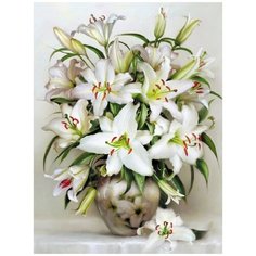 Алмазная мозаика на подрамнике 40х50/Цветы/Полная выкладка/Картина стразами/Набор для творчества Color Vision OF Life