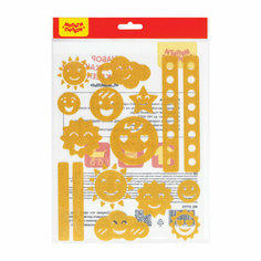 Набор светоотражающих наклеек Мульти-Пульти "Смайлы", 16шт. - 5 шт.