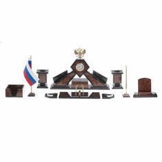 Письменный набор "Герб РФ" камень лемезит 124258 Уральский сувенир