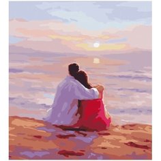 Картина по номерам Вдвоём на закате 40х50 см Hobby Home