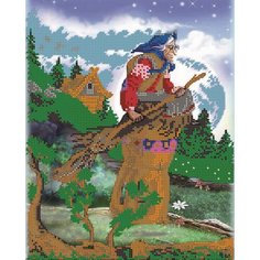 Вышивка бисером картины Бабуся Ягуся 24*30см Светлица