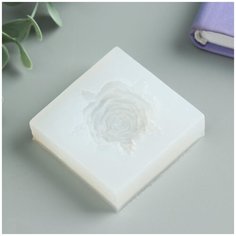 5180351 Молд силикон для свечей/мыла/смолы/гипса/кондитер. 1,2*5*5 см Пышная роза Арт Узор