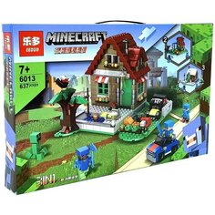 Конструктор LEDUO Minecraft 6013 3в1 Домик, 637 деталей