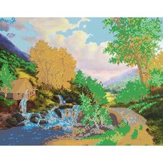 Вышивка бисером картины На перекате 38*30см Светлица