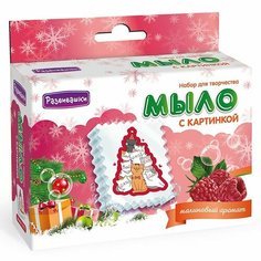 Набор ДТ Мыло своими руками с карт. Новогодние котики С0270 Развивашки