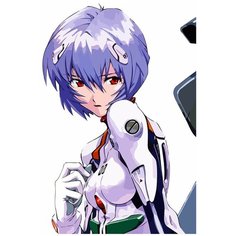 Картина по номерам на холсте Аниме Евангелион (Синдзи Икари, Рей, Аска, Ева) - 7975 В 30x40