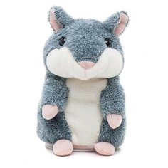 Интерактивная игрушка Говорящий хомяк цвет серый Markethot