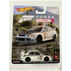 Модель коллекционная Hot Wheels Premium Forza Horizon 5 Mitsubishi Lancer Evolution VI White