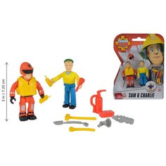 Пожарный СЭМ и чарли набор из 2 фигурок и аксессуаров Fireman Sam SAM & CHARLIE Simba