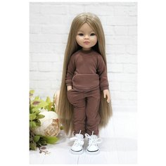 Комплект одежды и обуви для кукол Paola Reina 32 см (костюм и кеды), коричневый Favoridolls