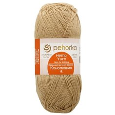 Пряжа Пехорка Конопляная, 70 % хлопок, 30 % конопля, 50 г, 280 м, 5 шт., 124 песочный