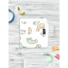 Плед для малыша/ трикотажный/ двусторонний Mjolk