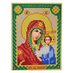 Набор для вышивания бисером Пресвятая Богородица Казанская, 12Х16см Наследие
