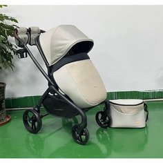 Прогулочная коляска Luxmom 92, светло-серый