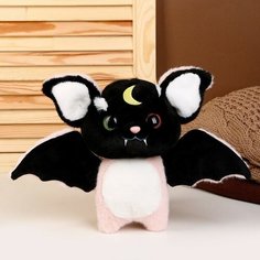 Мягкая игрушка "Летучая мышь", 23 см, цвет розовый, черный Pr Market