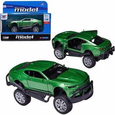 Машинка Junfa Джип зеленый 1:32 металлический с открывающимися дверцами инерционный Китай