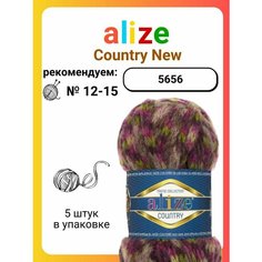Пряжа для вязания Alize Country New 5656, 100 г, 34 м, 5 штук Titan 02