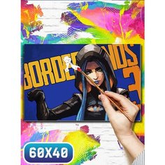 Картина по номерам на холсте игры borderlands 3 - 12138 60х40