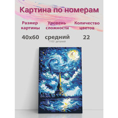 Картина по номерам на стену "Париж" Раскрасим сами