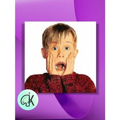 Картина по номерам на холсте Один дома - Кевин Маккаллистер, 40 х 40 см КУЛЬТУРА ЦВЕТА