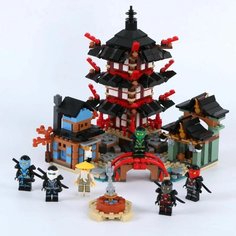 Конструктор для мальчиков и девочек большой Ninja 76013 Ниндзяго, Ниндзя Храм Аэроджицу Leduo