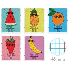 Тетрадь 48 листов "SUMMER TIME" 5 видов. Набор 5 штук. Альт