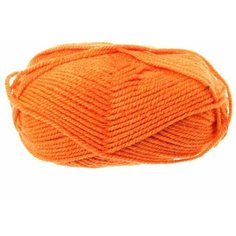Пряжа Arina (АринаПШ) 50% шерсть, 50% акрил 123м/100гр (670 морковн.) (2шт.)