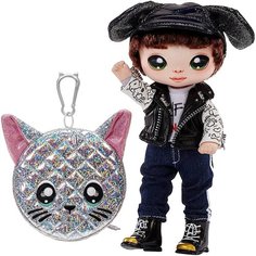 Мягкая текстильная кукла Na Na Na Surprise Glam серия 1 Maxwell Dane 19 см + сумочка 575139