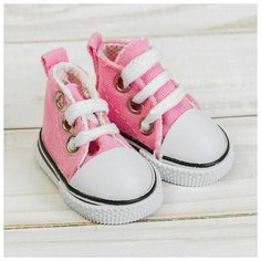 Кеды для кукол, длина подошвы 5 см, цвет нежно-розовый