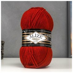 Пряжа "Superlana Klasik" 25% шерсть, 75% акрил 280м/100гр (36 керамика) Alize