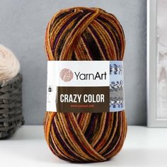 Пряжа "Crazy color" 25% шерсть, 75% акрил 260м/100гр (155) Yarn Art