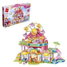 Qman Конструктор Девчонки «Дом аттракционов», 4 минифигуры и 1038 деталей