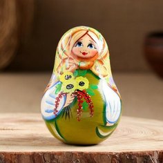 Неваляшка "Подсолнухи" 11см