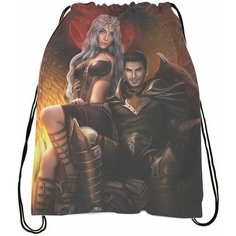 Мешок - сумка для обуви Kлуб Poмaнтики: Ceкpeт Heбec № 20 Bugrikshop