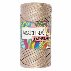 Пряжа ARACHNA LEATHER ART, ARACHNA, бежевый - 02, 100% полиэстер, 1 моток, 160 г, 50 м.