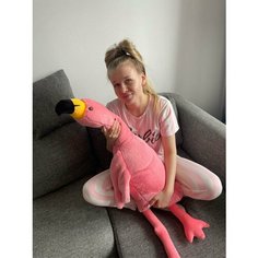 Мягкая игрушка подушка Фламинго розовый 130см Toys Shop