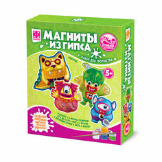 Магниты из гипса 4в1 Монстрики Обжорки Фантазер 707713 Фантазёр