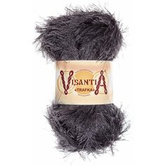 Пряжа Visantia Trafka темно-серый (37), 100%полиэстер, 150м, 100г, 2шт